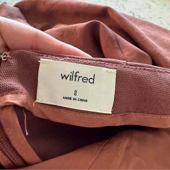 Wilfred ÉCOULEMENT Tie-Back Open Back Jumpsuit with Sleeves - Rust - Picture 10 of 15